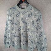 Rodrigo Jumper Mens Medium M Vintage Paisley Knitted Italian